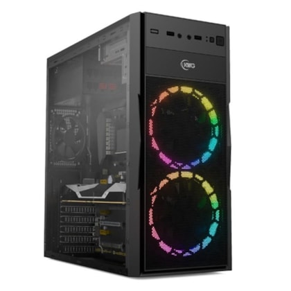 GABINETE GAMER KWG VELA M4 RGB MID TOWER PRETO