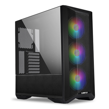 Gabinete Gamer Lian Li Lancool Ii Mesh C Rgb Preto Lateral De Vidro 3x Fans Argb Usb-c Lancool-ii-me