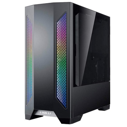 GABINETE GAMER LIAN LI LANCOOL II X PRETO COM FANS