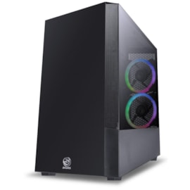 Gabinete Gamer Pcyes Invertido Gravity Lateral Vidro 2 Fans Rgb Grptrgb1fv