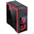 GABINETE GAMER PCYES TANK TANPVVM3FCVT PRETO/VERMELHO COM 3 FANS