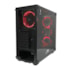 GABINETE GAMER REDRAGON WHEELJACK LATERAL/FRONTAL VIDRO TEMPERADO, COM 4 FANS VERMELHO , GC-606BK-R