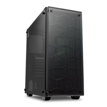 GABINETE GAMER REDRAGON WHEELJACK PRETO SEM FAN GC-606BK