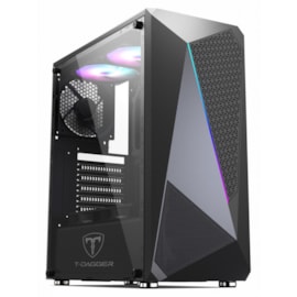 GABINETE GAMER T-DAGGER G25B MID TOWER RGB BLACK TGC-G25B