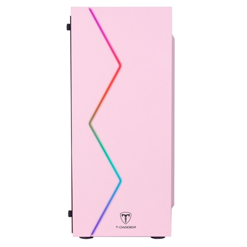 GABINETE GAMER T-DAGGER TGC-P03P MID TOWER ROSA - Microgem a Maior loja ...