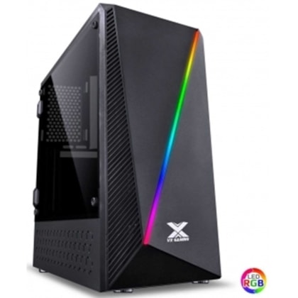 GABINETE GAMER VINIK PYXIS RGB MID TOWER LATERAL ACRÍLICO PRETO