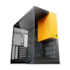 Gabinete Geometric Future Model 5 Eatx Mid Tower Lateral De Vidro Temperado Usb Tipo C 5 Fans Preto E Amarelo Geo-M5F-By