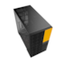 Gabinete Geometric Future Model 5 Vent Eatx Mid Tower Lateral De Vidro Temperado Usb Tipo C Preto E Amarelo Geo-M5V-By
