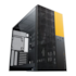 Gabinete Geometric Future Model 5 Vent Eatx Mid Tower Lateral De Vidro Temperado Usb Tipo C Preto E Amarelo Geo-M5V-By