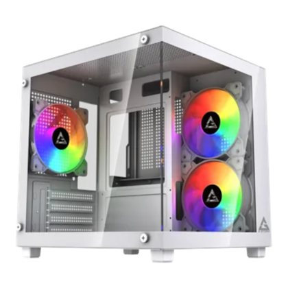 Gabinete Gstorm Vanguard Matx Mid Tower Vidro Temperado Usb 3.0 Branco Gs-Van-Wh-3F