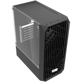 Gabinete Kalkan Alfern Lite Atx Mid Tower Lateral De Vidro Temperado Usb 3.0 Preto Klk00088