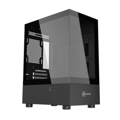Gabinete Kalkan Avalon Matx Mid Tower Vidro Temperado Usb 3.0 Sem Fan Preto Klk00036
