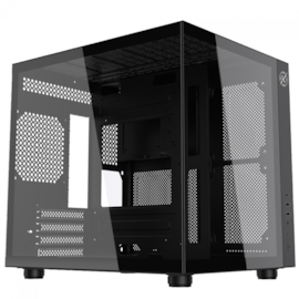 Gabinete Kalkan Midgard Matx Mid Tower Vidro Temperado Usb Tipo-c Usb 3.0 Sem Fan Preto Klk00039