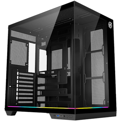 Gabinete Kalkan Skye Rgb Preto Atx Mid Tower Vidro Temperado Usb 3.0 Preto Sem Fan Klk00042
