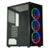 Gabinete Kmex Cg-30c5 Mid Tower Lateral De Vidro Temperado Usb 2.0 Com 3 Fans Preto Cg30c5rh0010b0x