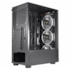 Gabinete Kmex Elite Cg-10w5 Mid Tower Atx Lateral De Vidro Com 3 Fans Cg10w5rh001cb0x