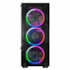 Gabinete Kmex Elite Cg-10w5 Mid Tower Atx Lateral De Vidro Com 3 Fans Cg10w5rh001cb0x