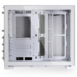 Gabinete Lian Li Dynamic Mini O11 Snow Atx Full Tower Vidro Temperado Usb Tipo C Sem Fan Branco O11dmini-s