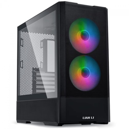 Gabinete Lian Li Lancool 207 Mid Tower Atx Lateral De Vidro Temperado Usb Tipo C Preto Lan207rx