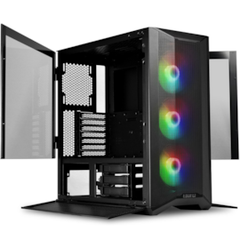 Gabinete Lian Li Lancool Ii Mesh C Rgb Eatx Mid Tower Lateral De Vidro 3x Fans Argb Usb-c Preto Lancool Ii Mesh C Rgb-x