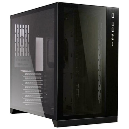 Gabinete Lian Li Pc 011 Dynamic Eatx Mid Tower Lateral De Vidro Temperado Usb Tipo C Pc-011-Dynamic-Black