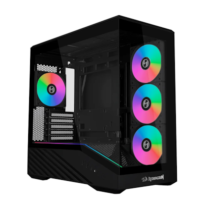 Gabinete Lian Li Redragon V100R Mini Matx Mini Tower Vidro Temperado Usb Tipo C Preto Oe809Rx Black