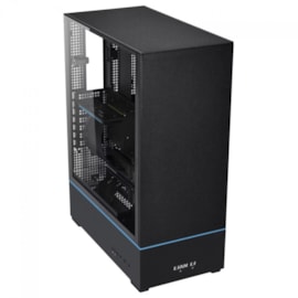 Gabinete Lian Li Sup01 Mid Tower Atx Lateral De Vidro Temperado Usb Tipo C Preto Sup01x