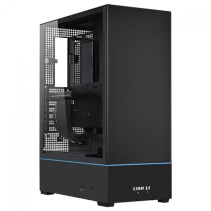 Gabinete Lian Li Sup01 Mid Tower Atx Lateral De Vidro Temperado Usb Tipo C Preto Sup01x