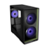 Gabinete Lian Li Vector V150 Inf Mid Tower Eatx Lateral De Vidro Temperado Usb Tipo C Preto V150Infx Black