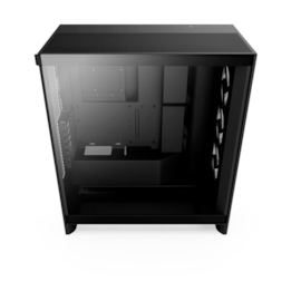 Gabinete Nzxt H7 Flow Rgb Eatx Mid Tower Lateral De Vidro Temperado Usb Tipo C Preto Cm-H72Fb-R1