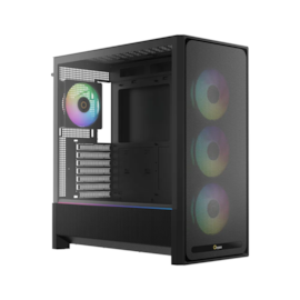 Gabinete Ocypus Delta C70 Argb Mid Tower Eatx Lateral De Vidro Temperado Usb Tipo C Preto Delta-C70-Bkg400Xx-Gl