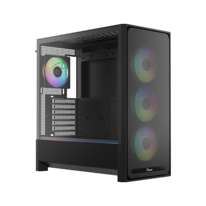 Gabinete Ocypus Delta C70 Argb Mid Tower Eatx Lateral De Vidro Temperado Usb Tipo C Preto Delta-C70-Bkg400Xx-Gl