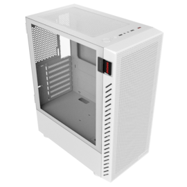 Gabinete Pcyes Bolter White Ghost Atx Mid Tower Lateral De Vidro Temperado Branco Gbwgpbr