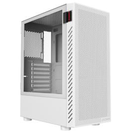 Gabinete Pcyes Bolter White Ghost Atx Mid Tower Lateral De Vidro Temperado Branco Gbwgpbr