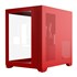 Gabinete Pcyes Forcefield Red Magma Frontal E Lateral Vidro Mid Tower S/ Fans Vermelho Gffrmp