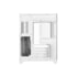 Gabinete Pcyes Forcefield White Ghost Frontal E Lateral Vidro Mid Tower S/ Fans Preto Gffwgp