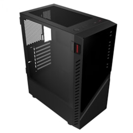 Gabinete Pcyes Set Black Vulcan Atx Mid Tower Lateral Em Vidro Temperado Usb 3.0 Preto Gswgpbr