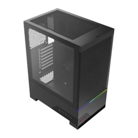 Gabinete Redragon Carbon Atx Mid Tower Lateral De Vidro Temperado Usb Tipo C Preto Ca-610B