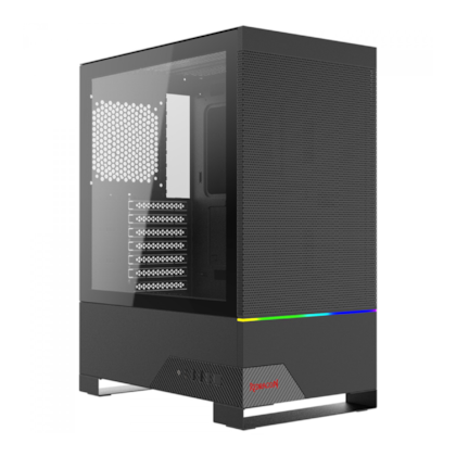 Gabinete Redragon Carbon Atx Mid Tower Lateral De Vidro Temperado Usb Tipo C Preto Ca-610B