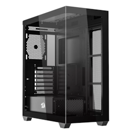 Gabinete Redragon Deflect Atx Mid Tower Vidro Temperado Usb 3.0 Preto Ca-609b