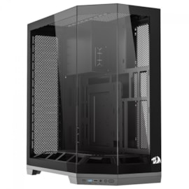 Gabinete Redragon Edge Atx Full Tower Lateral De Vidro Temperado Usb 3.0 Preto Sem Fan Ca-608b