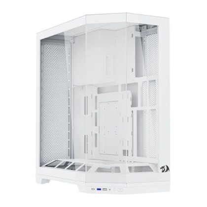 Gabinete Redragon Edge Atx Mid Tower Vidro Temperado Usb 3.0 Branco Ca-608W