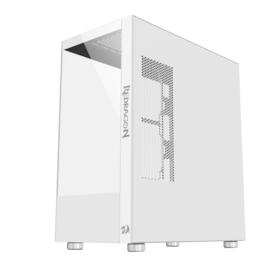 Gabinete Redragon Reflect Lunar Mid-tower Lateral De Vidro Branco Ca-601w