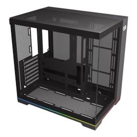 Gabinete Redragon Scalpel Argb Atx Mid Tower Vidro Temperado Usb 3.0 Preto Gc-628