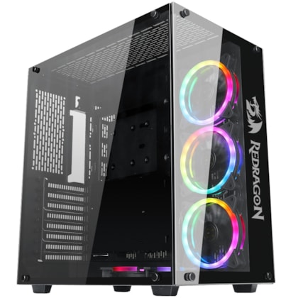 GABINETE REDRAGON WIDELOAD PRETO SEM FAN GC-802-1