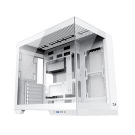 Gabinete Redragon Wideload Pro Atx Mid Tower Vidro Temperado Usb 3.0 Branco Ca-604w-pro