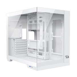 Gabinete Redragon Wideload Pro Atx Mid Tower Vidro Temperado Usb 3.0 Branco Ca-604w-pro
