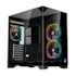 Gabinete Rise Mode Galaxy Full Glass X Black Matx Mid Tower Vidro Temperado Usb 3.0 Sem Fans Preto Rm-Ca-Fgx-B