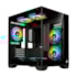 Gabinete Rise Mode Galaxy Glass Mini Matx Mini Tower Vidro Temperado Usb 3.0 Sem Fans Preto Rm-Ga-Ggmn-Fb