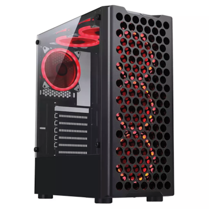 Gabinete Rise Mode X5 Glass Black Atx Mid Tower Lateral De Vidro Temperado Usb 3.0 Preto Rm-X5-05-Fb